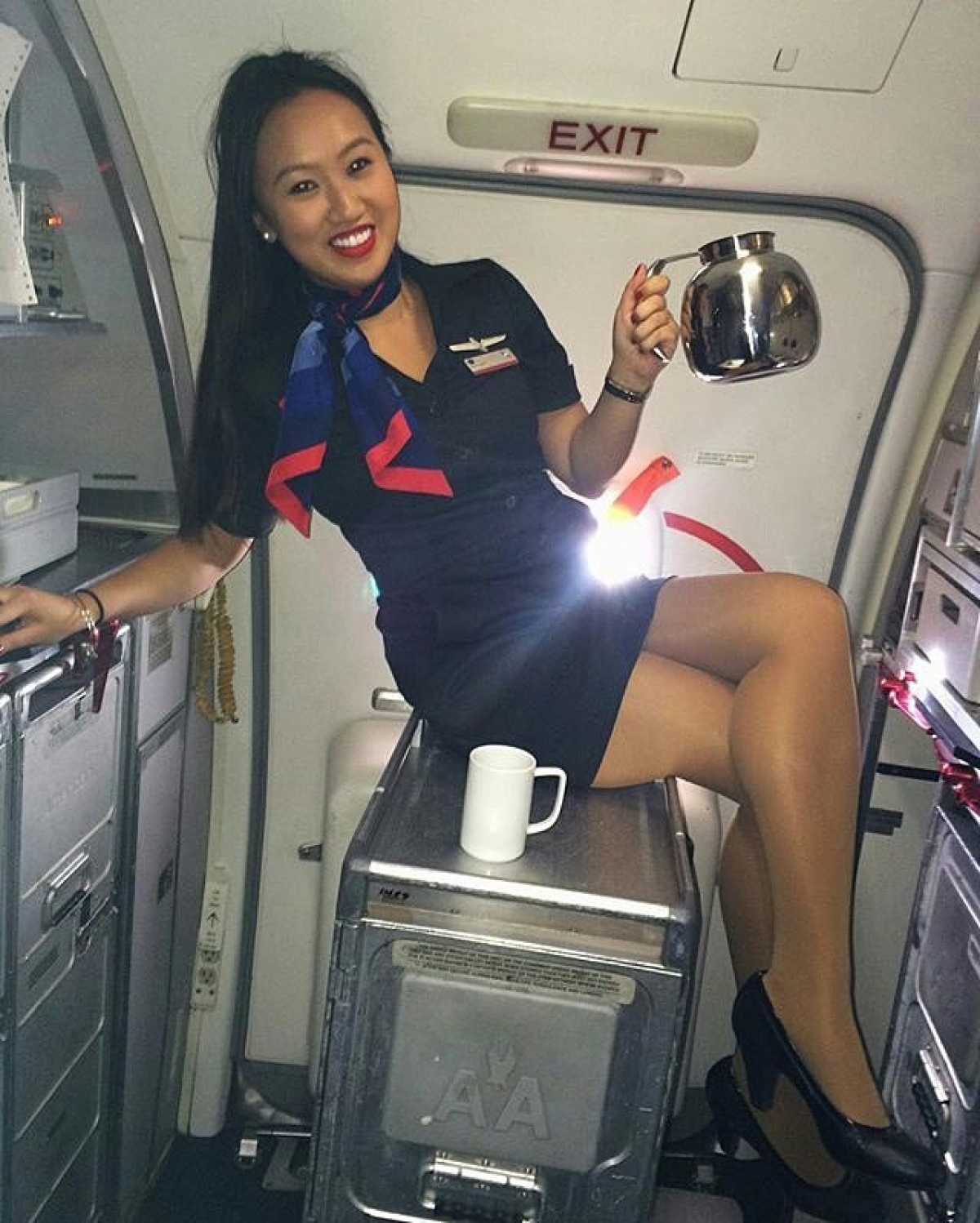 Air hostess beeg