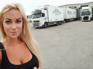 Nejkrásnější řidička kamiónu (foto + video)