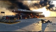Výbuch čerpací stanice v Mexiku